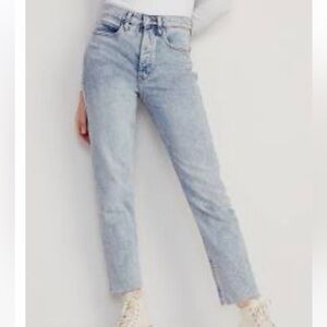 Old Navy extra high rise sky-hi straight jeans